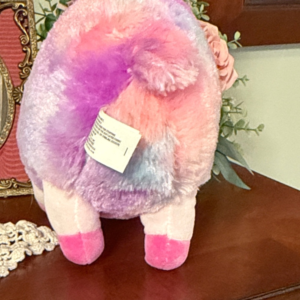 Plush Rainbow Llama Stuffed Animal - Picture 6 of 10